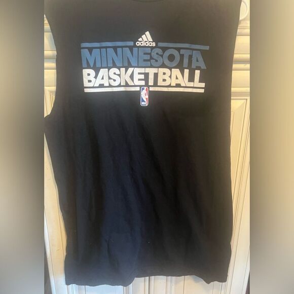 Adidas Minnesota Timberwolves NBA  Blue  Basketball T-Shirt  M - Picture 3 of 4